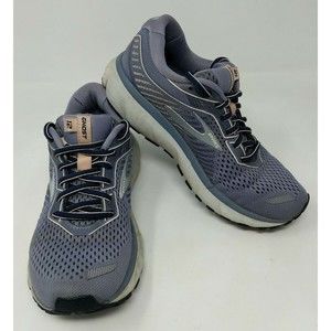 Brooks Ghost 12 Womens 1203051B086 Gray Running Jogging Shoes Sneaker Size 6.5 B